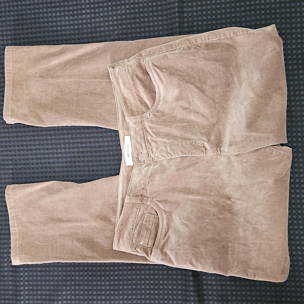Croft & Barrow, Brown, Corduroy, Stretch Pants, Size 14,